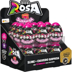 Slime Ovo Surpresa Dos Rosa 60g (s)