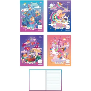 Caderno Caligrafia Capa Dura Spice Kids 40fls Brochura Feminino