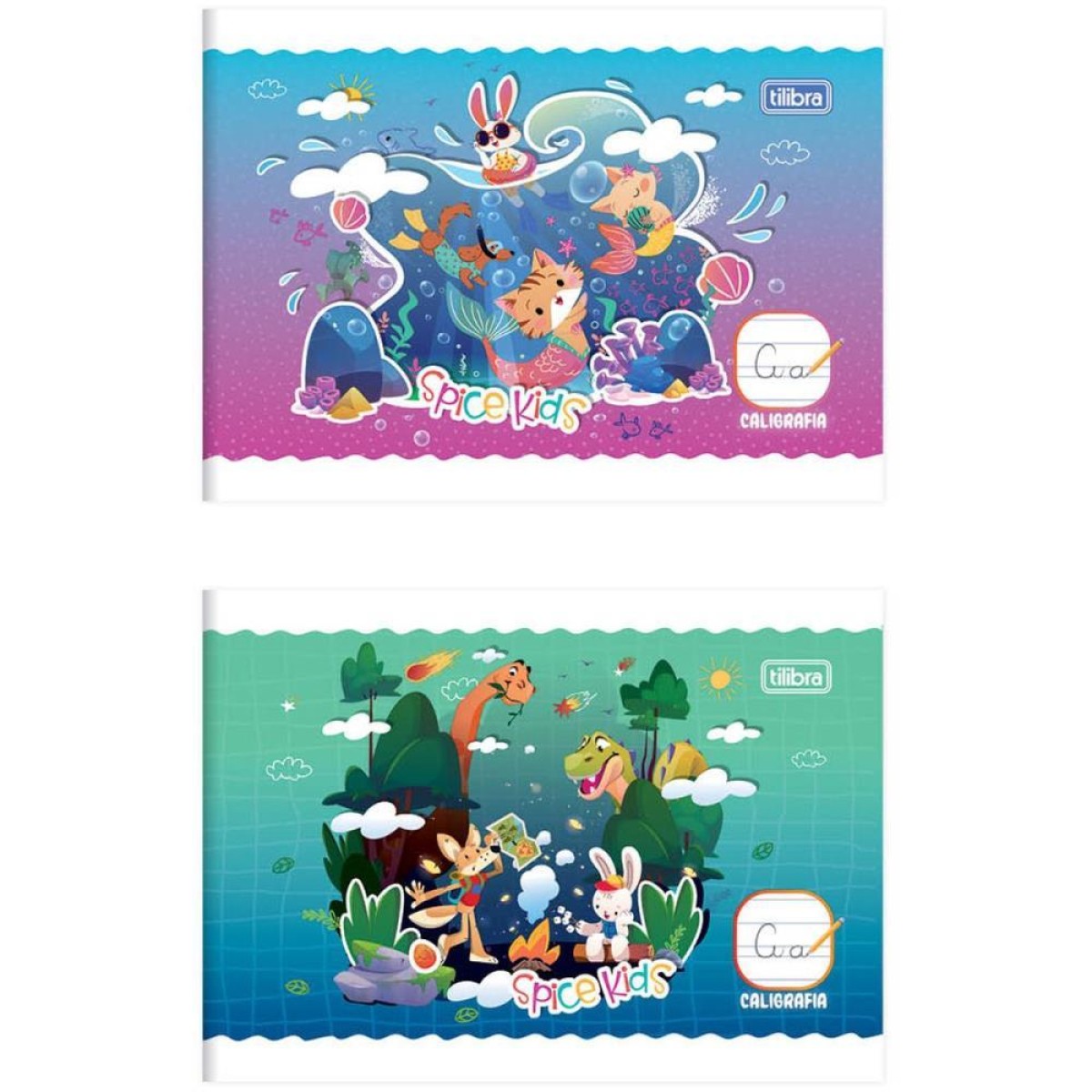 Caderno Caligrafia Spice Kids 40f Masc/fem Broch/horiz