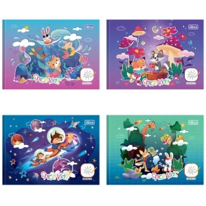 Caderno Desenho 1/4 Capa Dura Spice Kids 40fls. Horiz. Brochura