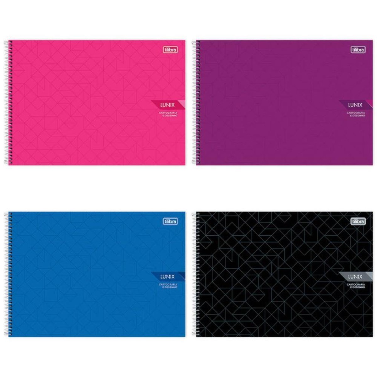 Caderno Desenho Milimetrado Lunix 60fls Espiral