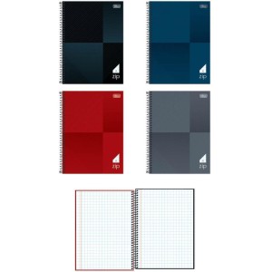 Caderno Quadriculado Univers. Lunix 80fls 7x7mm Espiral