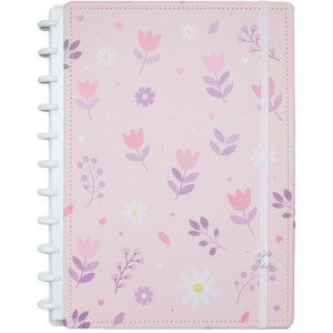 Caderno Inteligente Grande Floral Kiss 80fls 215x280mm