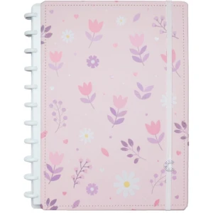 Caderno Inteligente Grande Floral Kiss 80fls 215x280mm