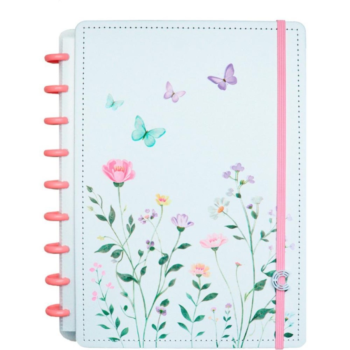 Caderno Inteligente Medio Butterfly Kiss 80fls. 190x255mm