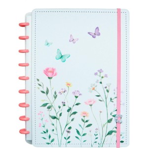 Caderno Inteligente Medio Butterfly Kiss 80fls. 190x255mm