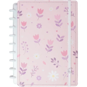 Caderno Inteligente Medio Floral Kiss 80fls. 190x255mm