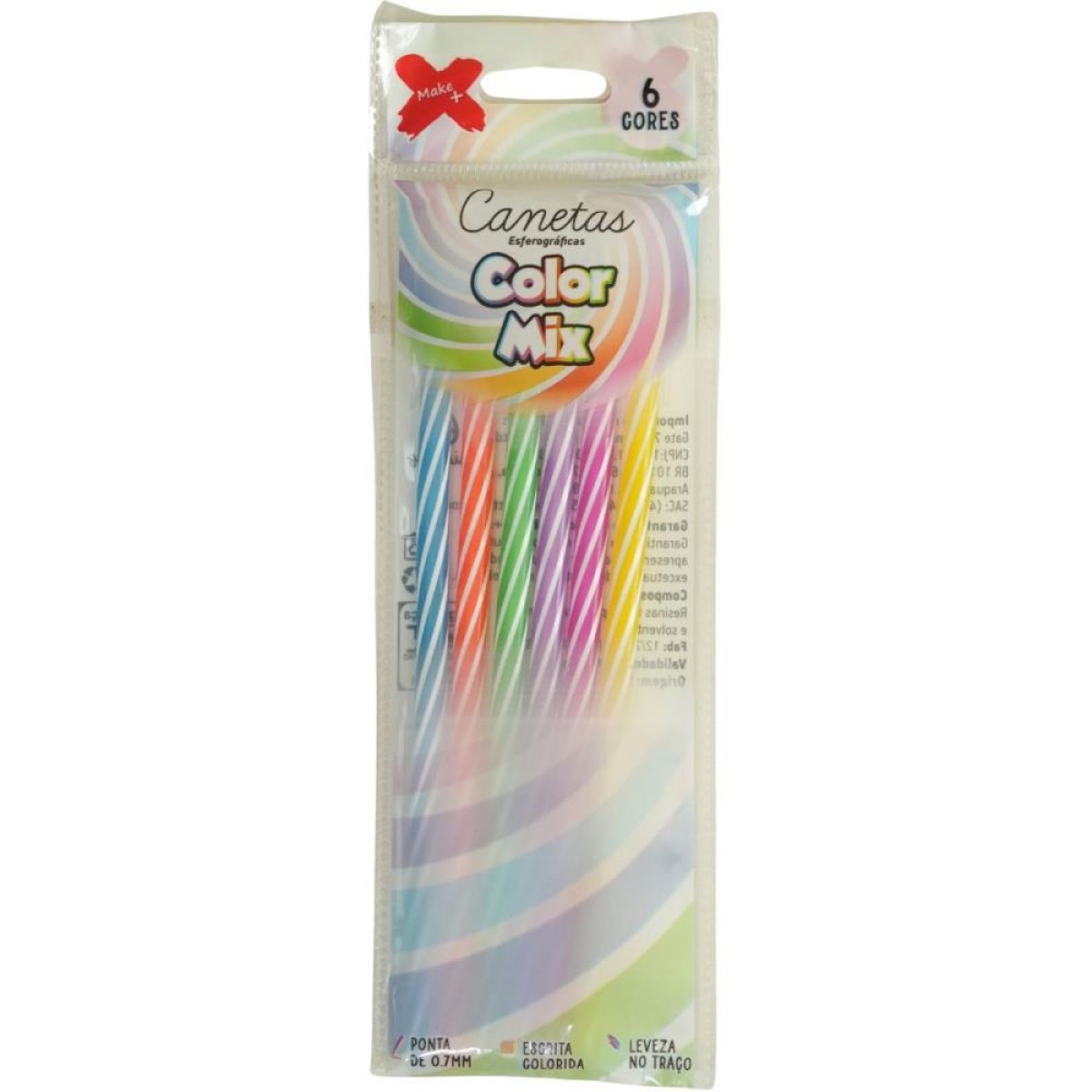 Caneta Esferografica Color Mix 0.7mm