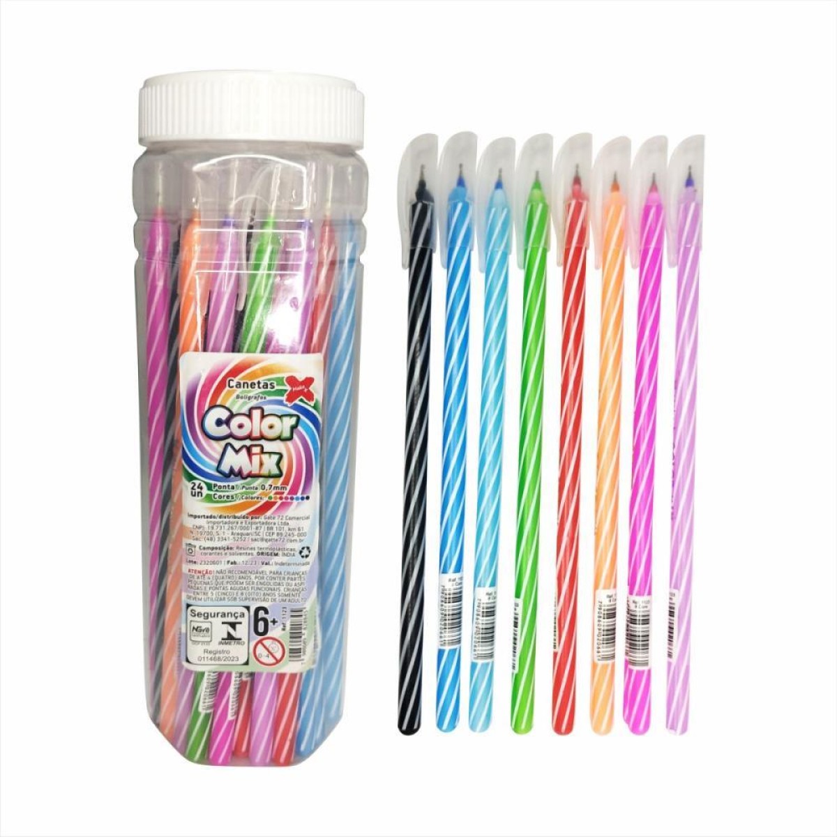 Caneta Esferografica Color Mix 0.7mm (s)
