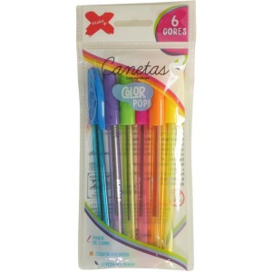 Caneta Esferografica Color Pop 1mm
