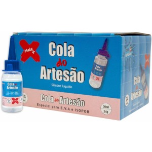 Cola Para Artesanato Artesao Silicone Liquido 30ml