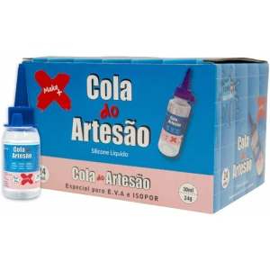 Cola Para Artesanato Artesao Silicone Liquido 30ml