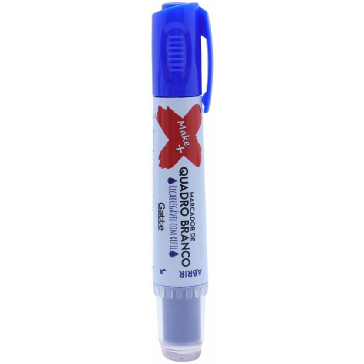 Pincel Quadro Branco Qb Recarregavel C/refil Azul
