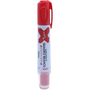 Pincel Quadro Branco Qb Recarregavel C/refil Vermel
