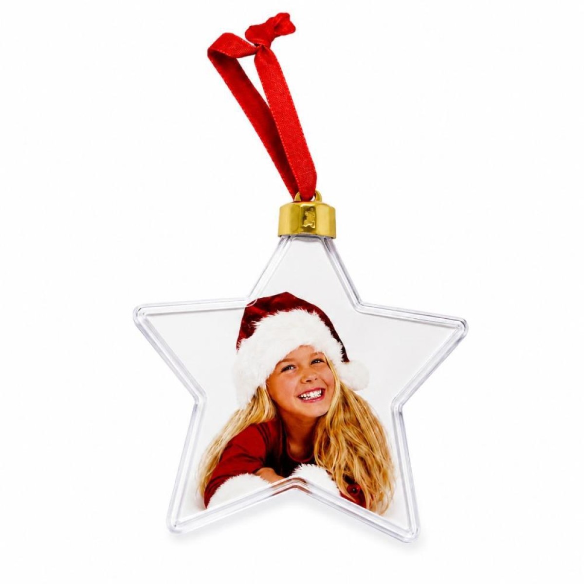 Artigo Para Decoracao Natal Enfeite Foto Estrela 5p 8cm