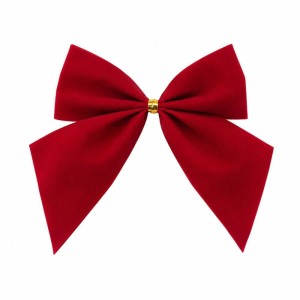 Artigo Para Decoracao Natal Enfeite Laco 8,5cm 6pcs Vermelho