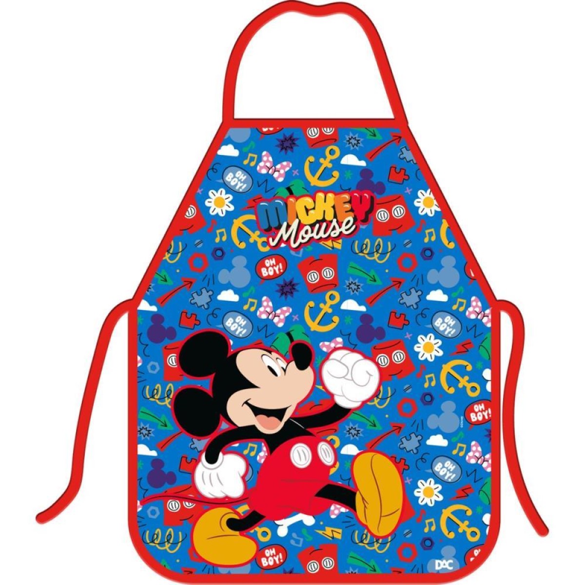 Avental Escolar Decorado Mickey Peva 385x485mm