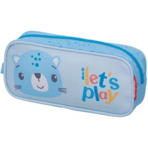 Estojo Simples Fisher-price Play Time Azul