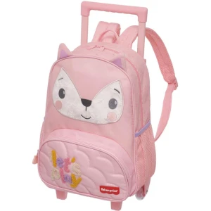 Mochila Infantil Com Rodinha Fisher-price Fun Rosa