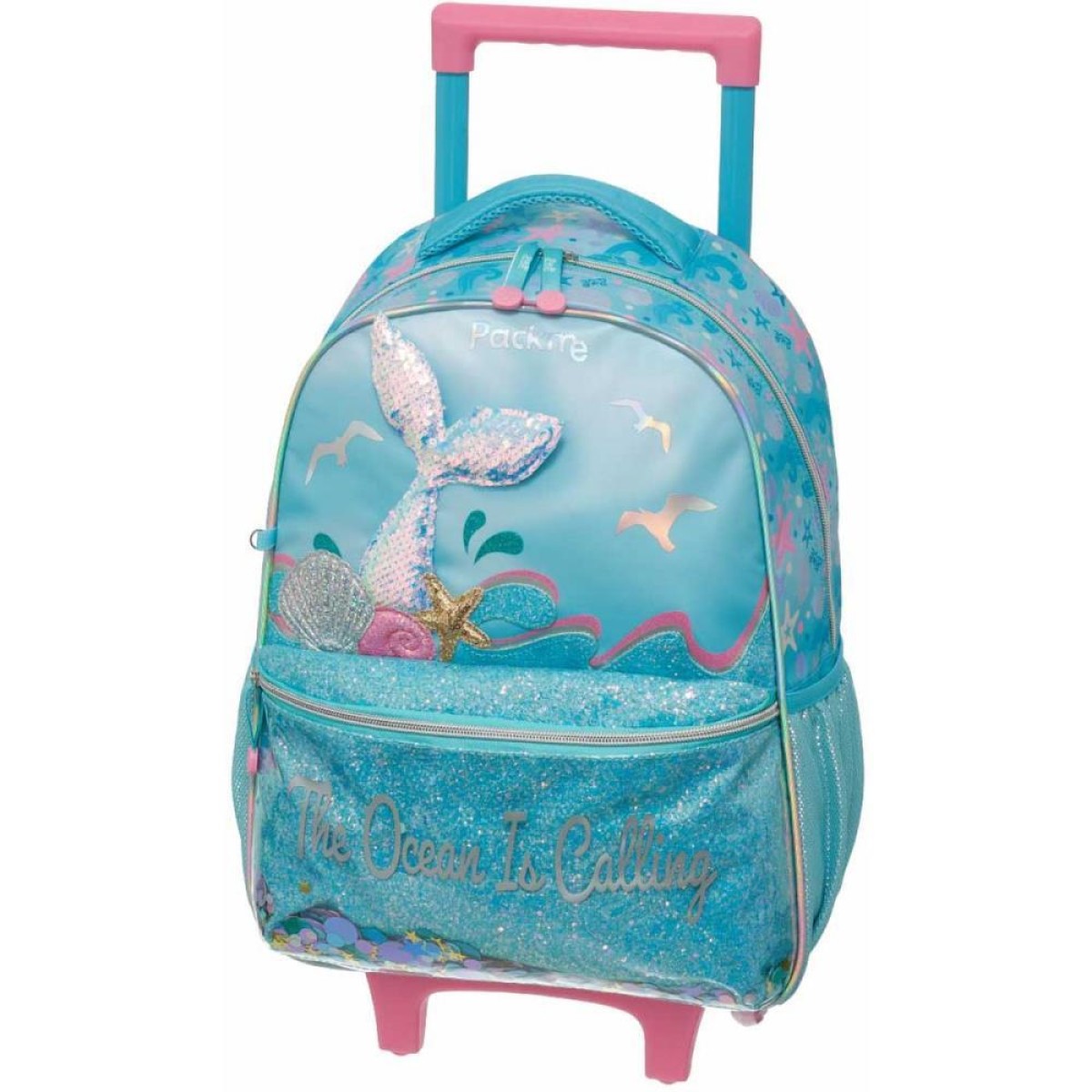 Mochila Infantil Com Rodinha Packme Ocean Azul