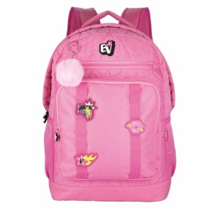Mochila Emilly Vick College Coracao Rosa