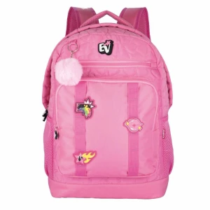 Mochila Emilly Vick College Coracao Rosa