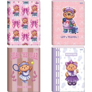 Caderno Brochurao Capa Dura Bear The Bear 80fls.