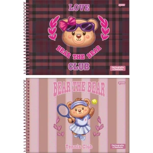 Caderno Desenho Univ Capa Dura Bear The Bear Espiral 80fls.