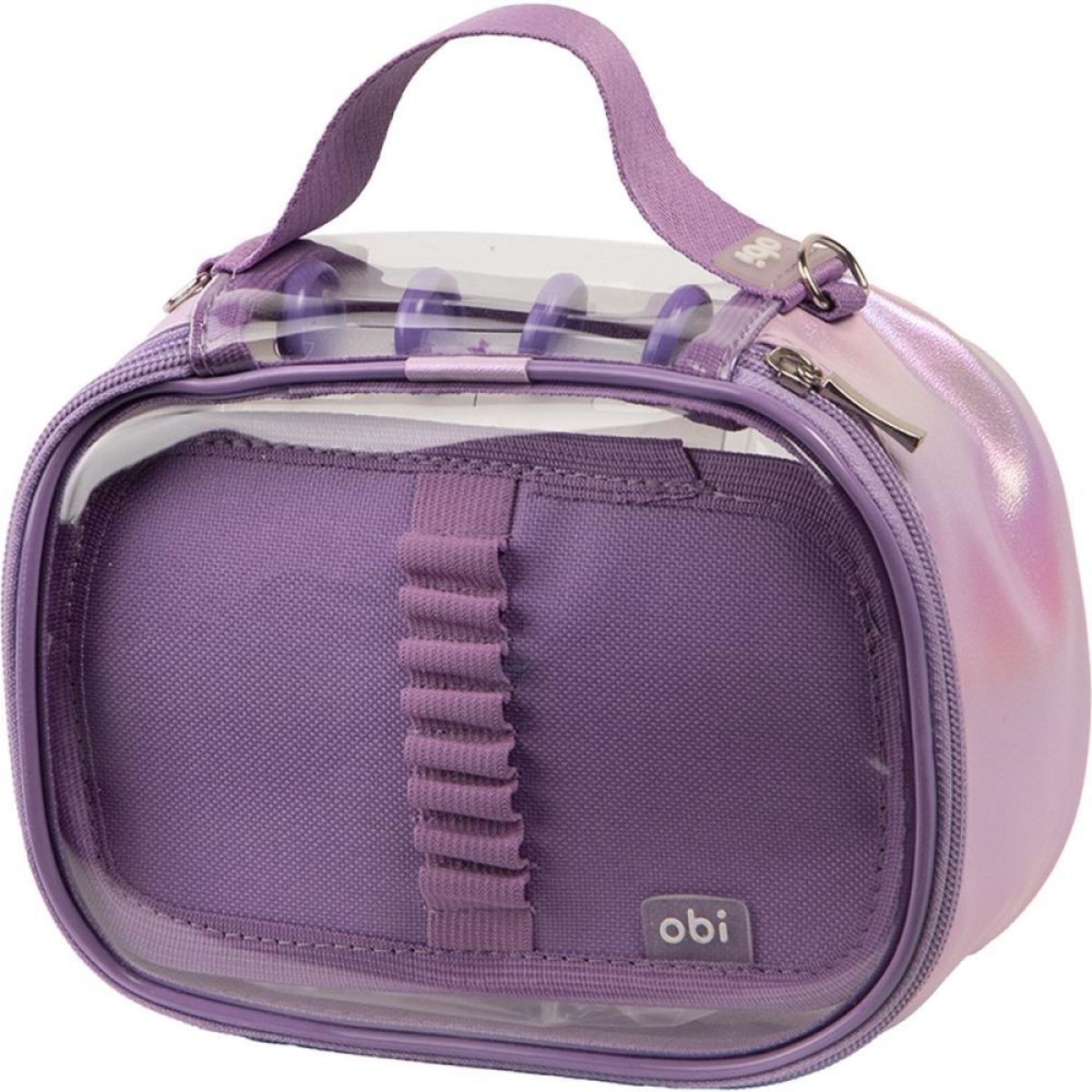 Estojo Box Mini Big Disclick Lilas Hologr