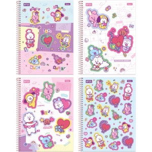 Caderno 01x1 Capa Dura Bt21 80fls.
