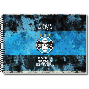 Caderno Desenho Univ Capa Dura Gremio 96fls Espiral