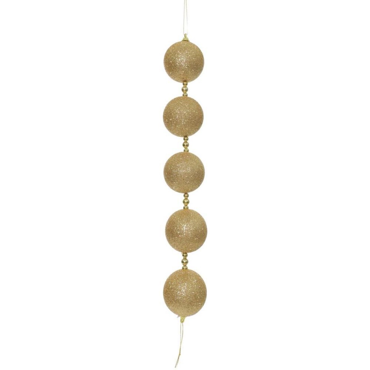 Artigo Para Decoracao Natal Bolas Dec. 40cm Ouro C/glitter
