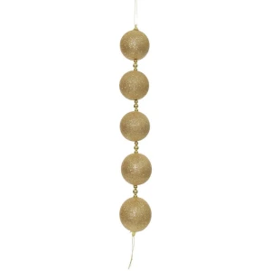 Artigo Para Decoracao Natal Bolas Dec. 40cm Ouro C/glitter