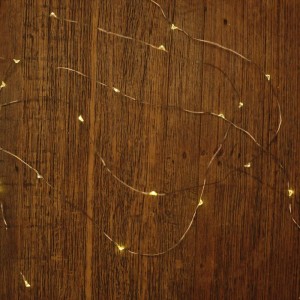 Artigo Para Decoracao Fio De Led Quente 30leds 2,94m