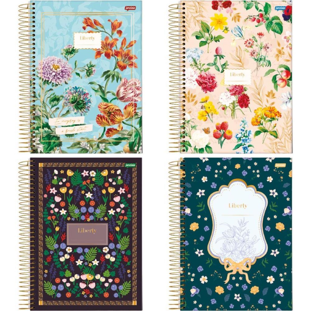 Caderno 01x1 Capa Dura Liberty 80fls.