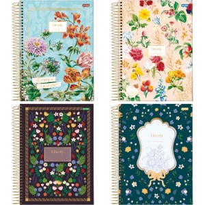Caderno 01x1 Capa Dura Liberty 80fls.
