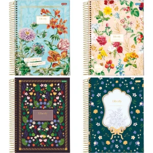 Caderno 01x1 Capa Dura Liberty 80fls.