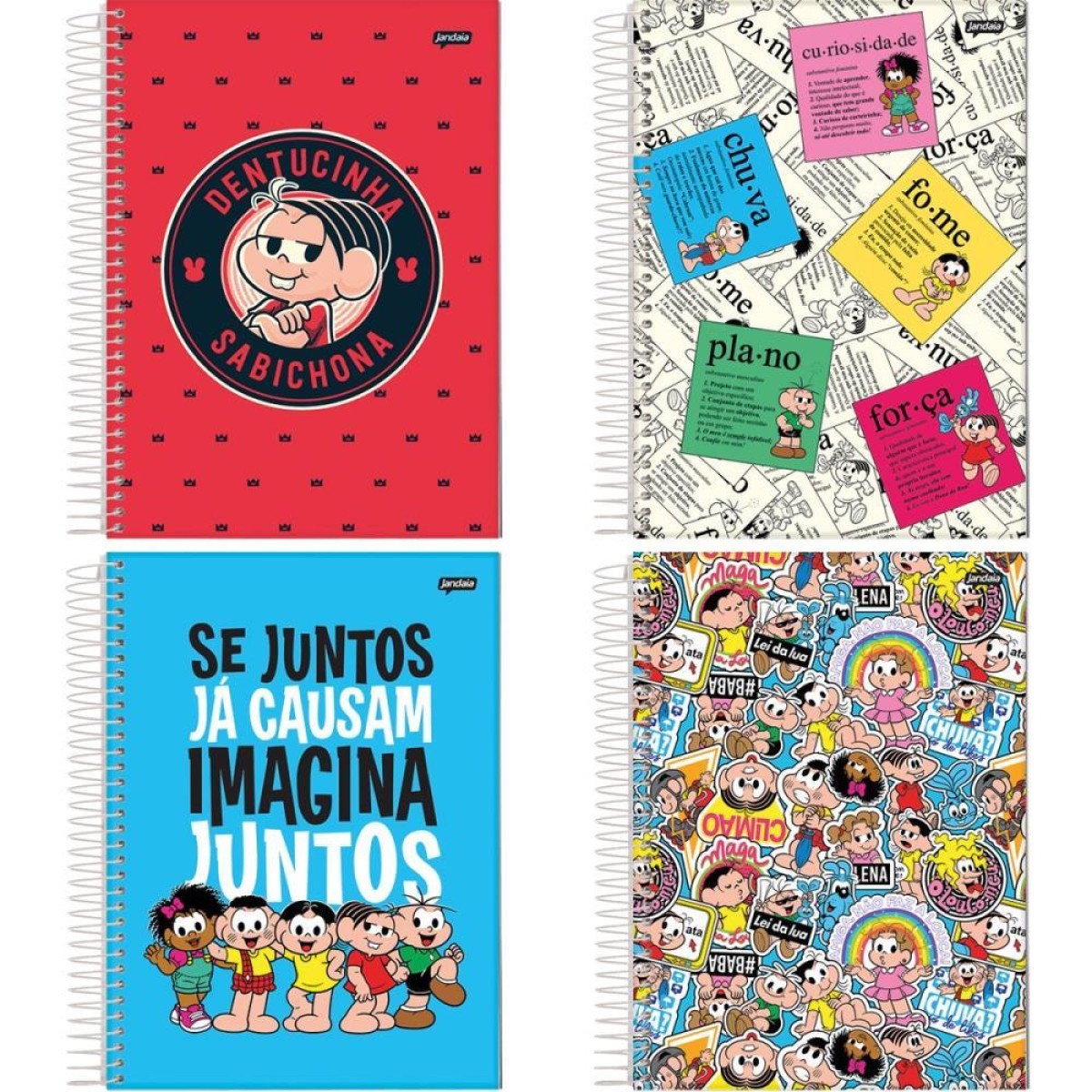 Caderno 01x1 Capa Dura Turma Da Monica 80fls.