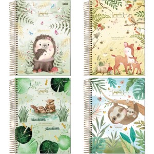 Caderno 10x1 Capa Dura Puppies 160fls.