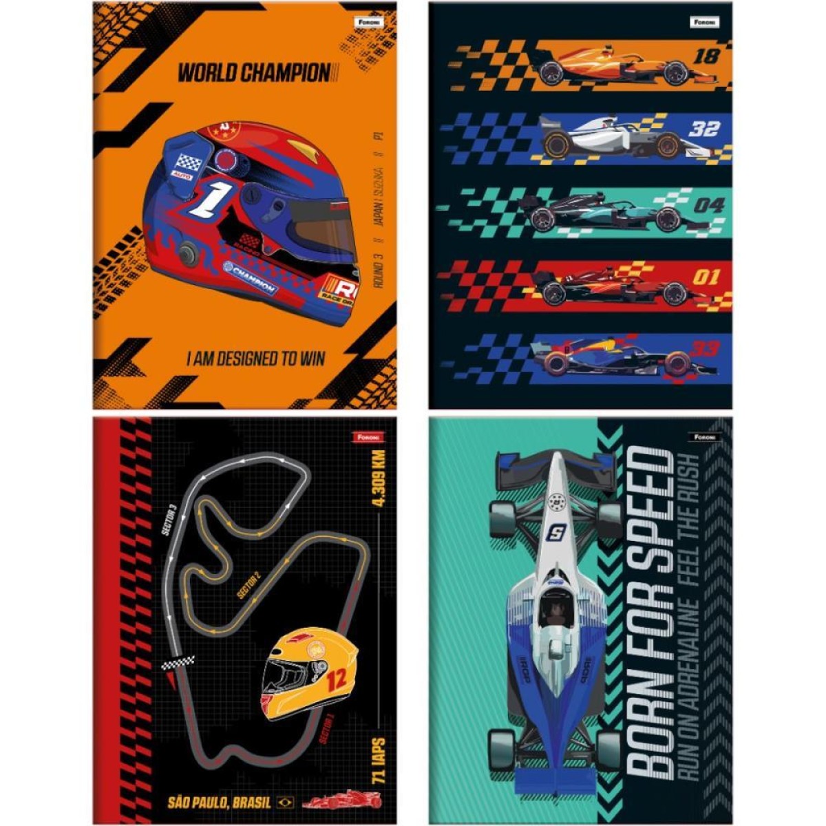 Caderno Brochurao Capa Dura Veloce 80fls