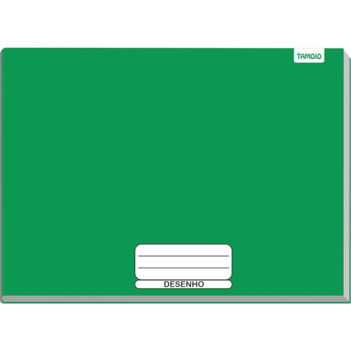 Caderno Desenho Univ Capa Dura Verde Liso 40fls Brochurao