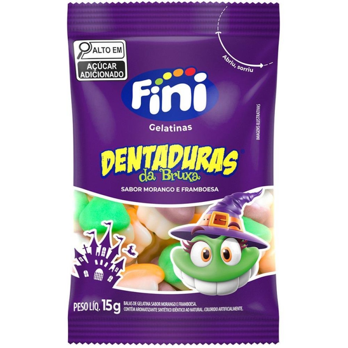 Doce Dentadura Da Bruxa 15g