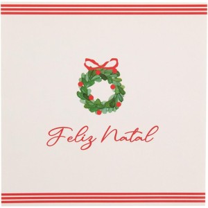 Artigo Para Decoracao Natal Guardanapo Feliz Natal 33cm 20und