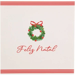 Artigo Para Decoracao Natal Guardanapo Feliz Natal 33cm 20und