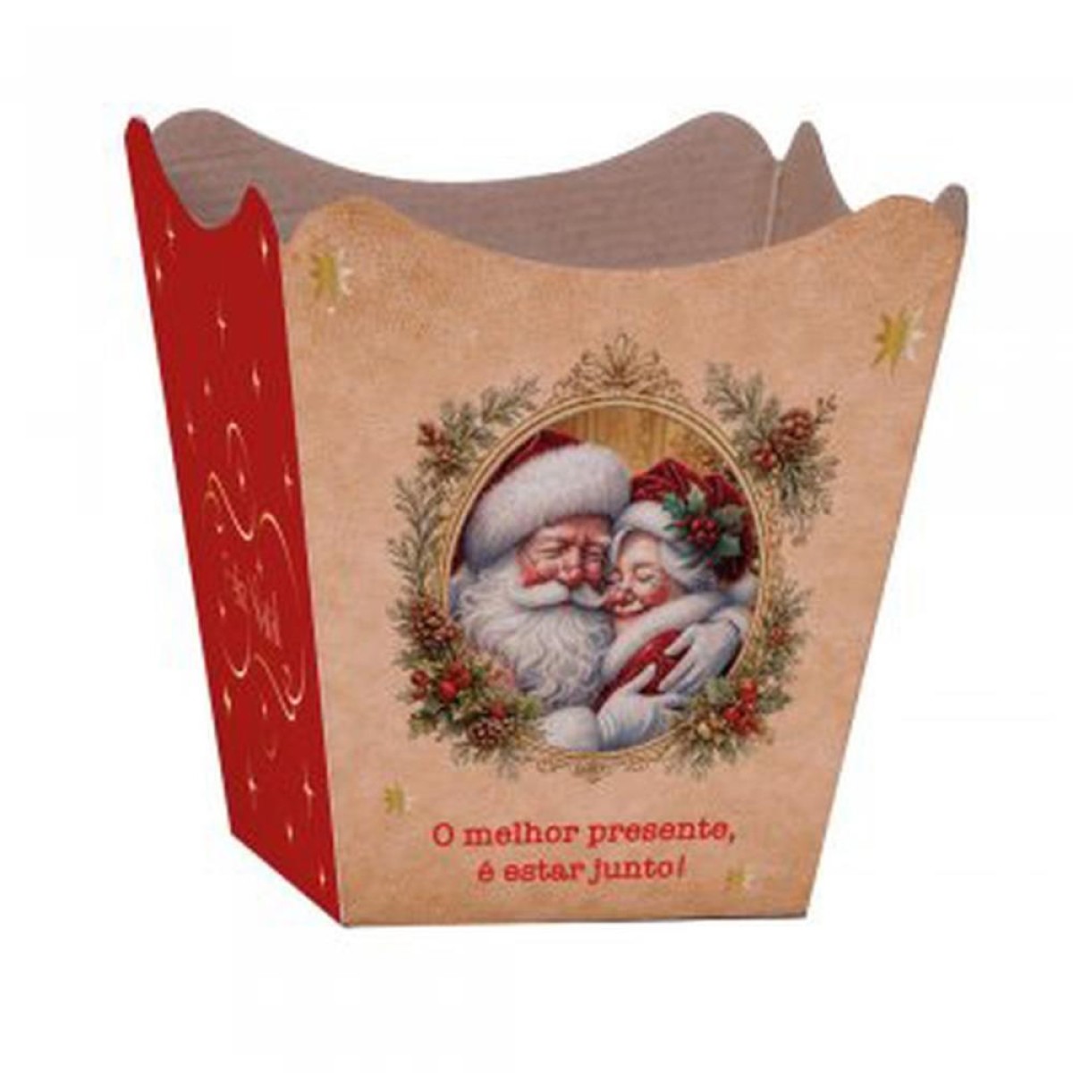 Cachepot Paper Decorado Pote 15 Magia De Natal