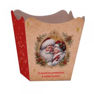 Cachepot Paper Decorado Pote 15 Magia De Natal