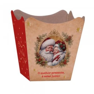 Cachepot Paper Decorado Pote 15 Magia De Natal