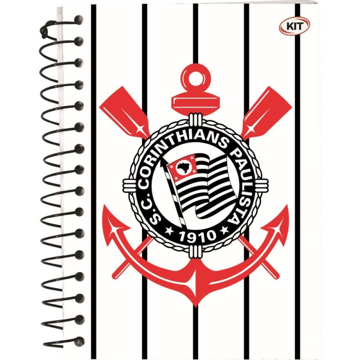 Caderneta 1/8 Corinthians Esp.cd 100x137mm 96fls (s)