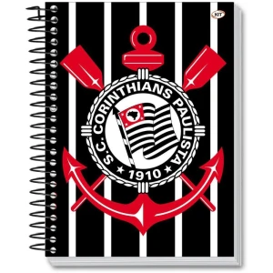 Caderno 01x1 Capa Dura Corinthians 80fls.