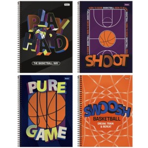 Caderno 01x1 Capa Dura Hoop 80fls